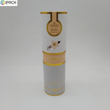 Recycled Round Paper Packaging Perfume Tube Box