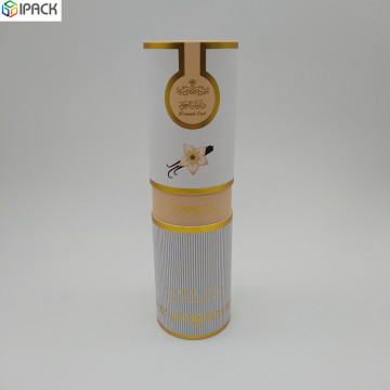 Recycled Round Paper Packaging Perfume Tube Box