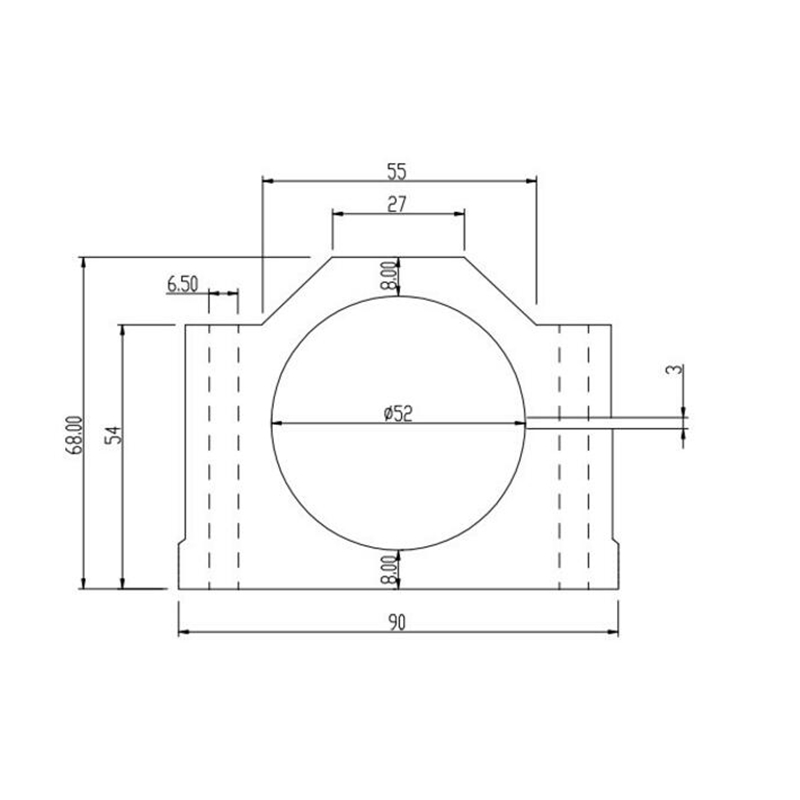 2021 New Sliver 52mm/80mm Diameter Spindle Motor Clamp Mount Bracket With Screws Generator Parts Accessories Home Improvement