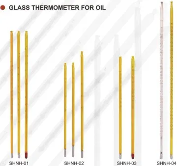Liquid Filled Solid Stem Immersion Glass Mercury Laboratory Thermometers