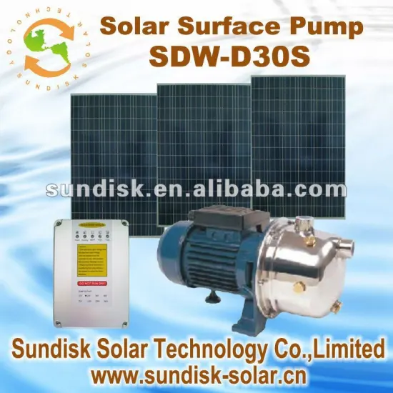 green energy solar water pump
