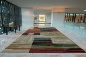 Modern Corridor Handmade Wool Carpets , Hand Tufted Living