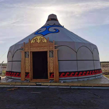 Luxury Steel Frame Mongolian Yurt Camping Tents for Sale