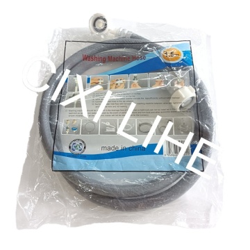 Tubo del tubo di ingresso dell'acqua in PVC grigio affidabile per lavatrici in lunghezze di 1,5 m, 2m e 3 m
