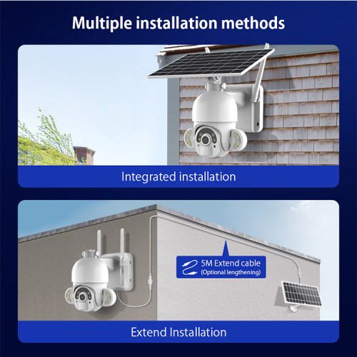 Έξυπνη οικιακή ασφάλεια υπαίθρια ηλιακή κάμερα CCTV
