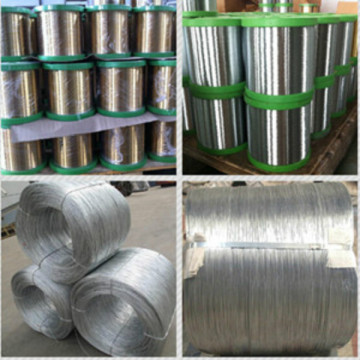 Galvanized round wire scourer wire