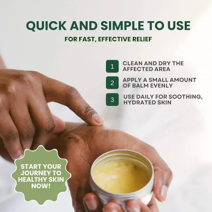 Tea Tree Oil Balm for Skin Soothes Itching, Rashes, Antifungal Defense for Athletes Foot, Jock Itch, Chafing, Bug Bites Eczema