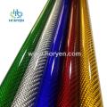 Professional 3k custom color carbon fiber pipe tubing