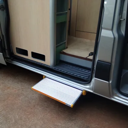 Electric Aluminum Sliding RV Step for Travel Trailers and Motorhomes