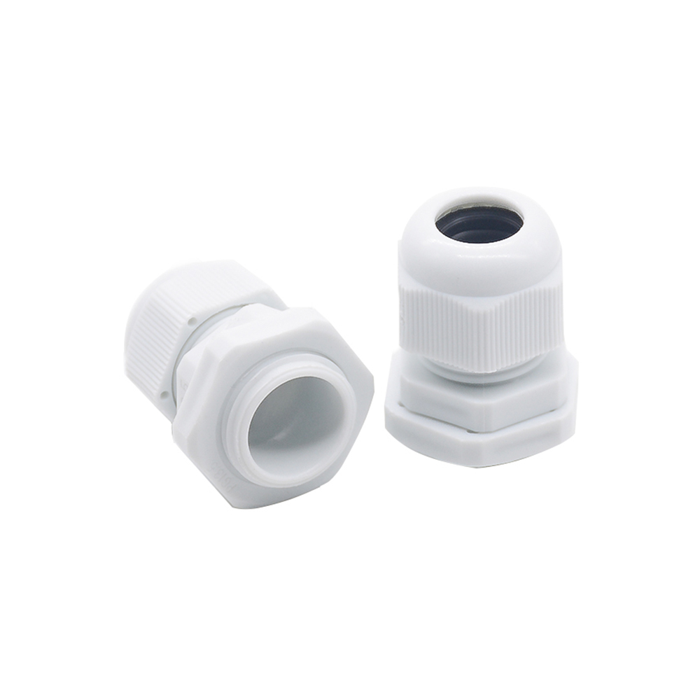 10pcs/lot High quality IP68 M18 x 1.5 for 5-11mm Cable CE Waterproof Nylon Plastic Cable Gland Connector