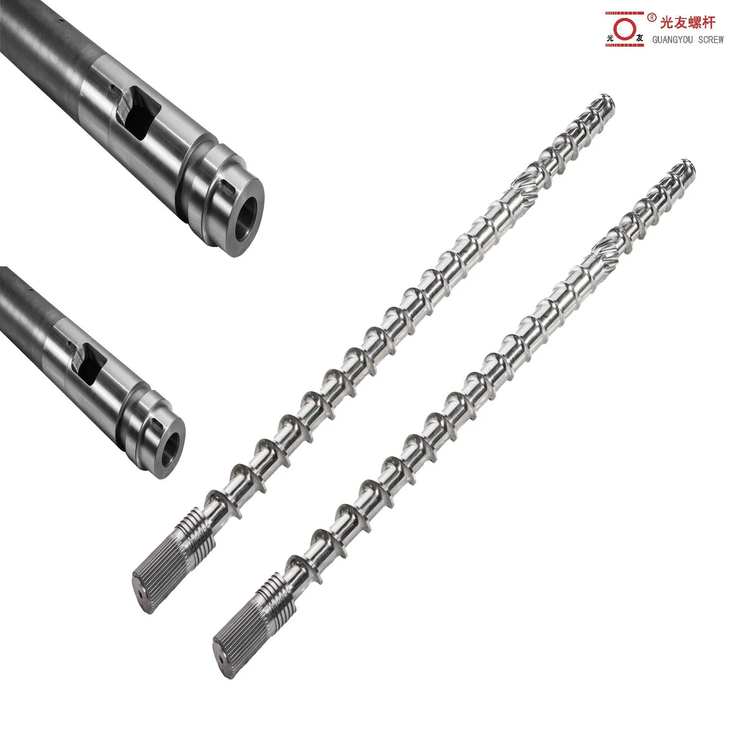 এক্সট্রুডার একক স্ক্রু এবং পিভিসি/ইউপিভিসির জন্য ব্যারেলের খুচরা যন্ত্রাংশ