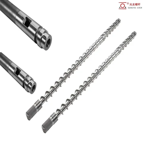 এক্সট্রুডার একক স্ক্রু এবং পিভিসি/ইউপিভিসির জন্য ব্যারেলের খুচরা যন্ত্রাংশ