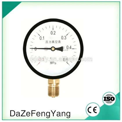 4" wika type compound pressure gauge
