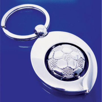 custom 3d metal football shape keyring