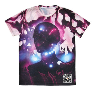Guangzhou new pattern colorful comfortable dye sublimation t shirt