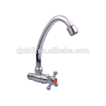 Wall Mount Zinc Cold Water Faucet, Polish and Chrome Finish