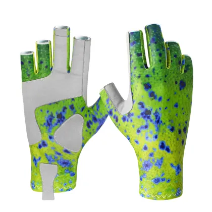 Top quality men women outdoor fishing gloves best SPF50+ UPF50+ fishing gloves