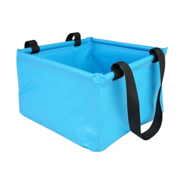 SEAFLO Outdoor Folding Wash Basin - Leakproof Tarpaulin Water Bucket for Camping