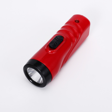 Plastic Led Light Red Color Small Portable Flashlight