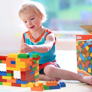 مجموعة شاملة لبنات بناء التعليم: 1000 قطعة DIY Creative Classic Creator Parts متوافقة مع جميع العلامات التجارية Maject City Toy Set