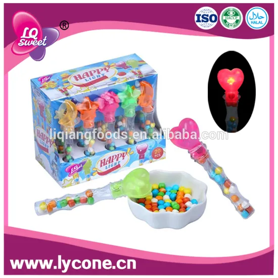 China Electric plastic Lighting candy toy With Custom Factory