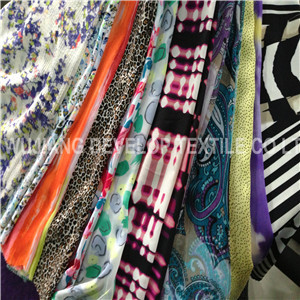 Printed Polyester Silk/Georgette/Moss Crepe/Sateen/Chiffon Fabric with Printed