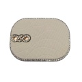Clips de boucle de chaussure en pierre blanche cristal