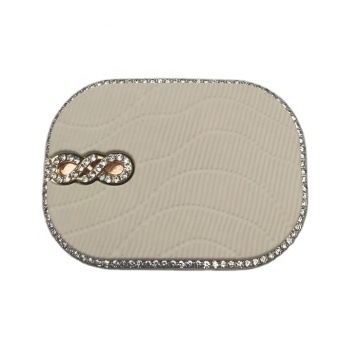 Clips de boucle de chaussure en pierre blanche cristal