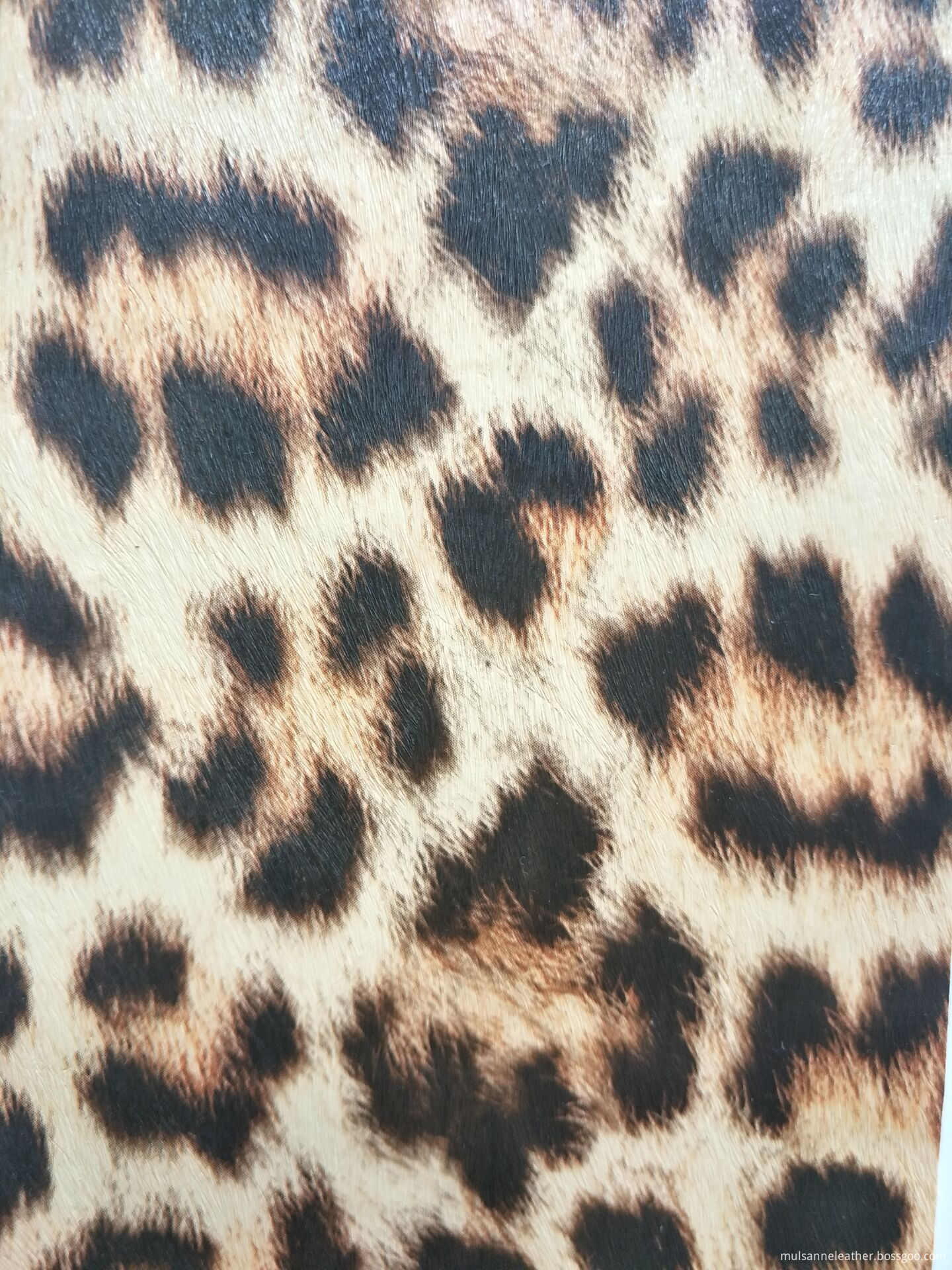 Printed small leopard print PU leather