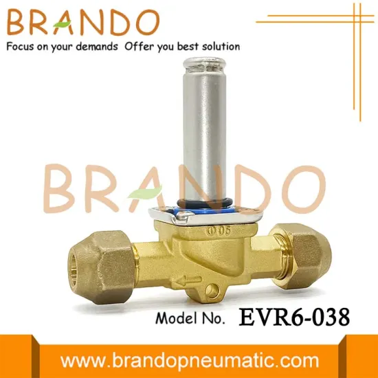 2/2 Way EVR 6 3/8'' SAE Refrigeration Solenoid Valve 032F8072 12VDC 24VDC 24VAC 110VAC 220VAC