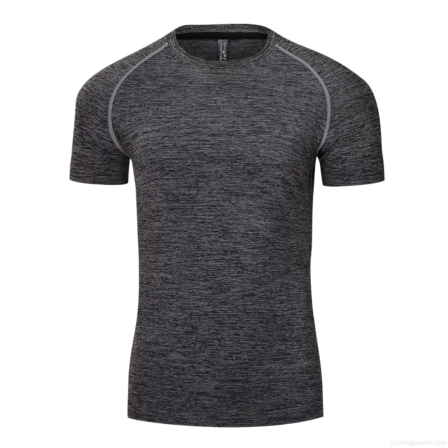 Groothandel volwassen fitness Sport Men T-shirt met korte mouwen