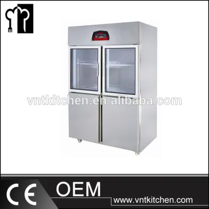 Upright Four Door Commercial Beverage Refrigerator