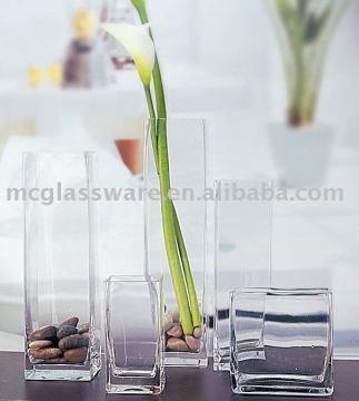 transparency glass vase