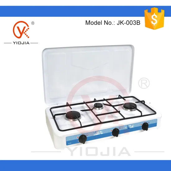 painting gas stove with cover wih 3 burners