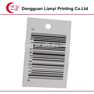 quality barcode tag for clothing barcode price tag waterproof barcode tags