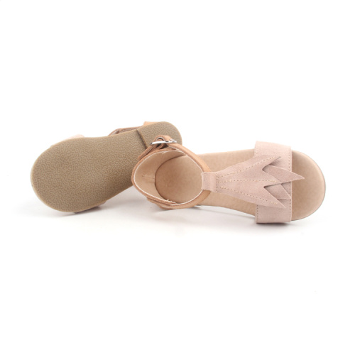Sandalias de diseño único de hoja de arce para niños y niñas