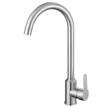 Modern Contemporary 304 Stainless Steel Kitchen Faucet with Hot and Cold Water