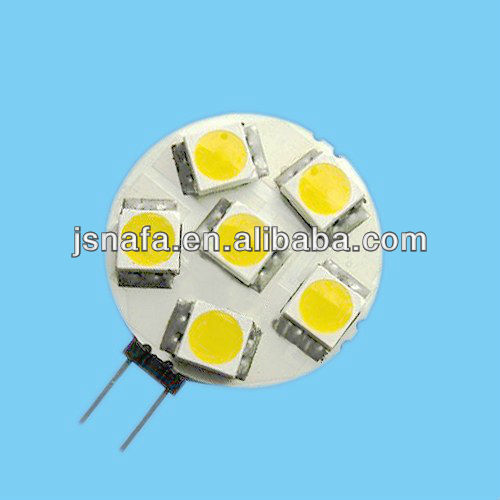 Hot sale100lm10-30V DC flat g4 1.2w led bulb