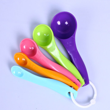 A set of 5 Color Measuring Spoon Set combination measuring spoon with scales measuring spoon teaspoon baking tools set