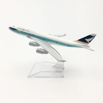 Affordable 16cm Scale Boeing 747 Cathay Pacific Alloy Model Airplane