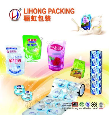 Yogurt cup lid film / Yogurt Pouch / Yogurt Packaging