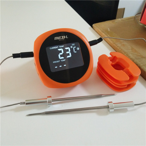 Termometro digitale portatile per carne con sensori remoti wireless