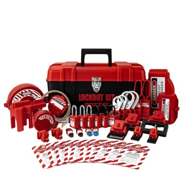 BOZZYS 41 Pack Toolbox LOTO Kit for Mechanical and Electrical Lockout