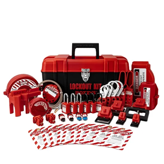 BOZZYS 41 Pack Toolbox LOTO Kit for Mechanical and Electrical Lockout
