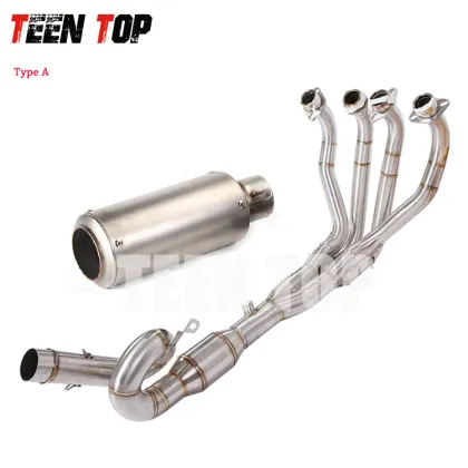 Twisted Motorcycle Exhaust Pipe for Z900, Full Exhaust System, Muffler, Ninja 900 Moto Tube Exhaust