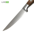 4Pcs Acacia Wood Steak Knife