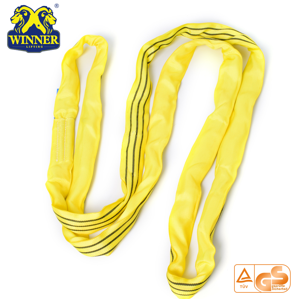 Polyester Endless 3 Ton Round Lifting Belt Webbing Sling China Manufacturer