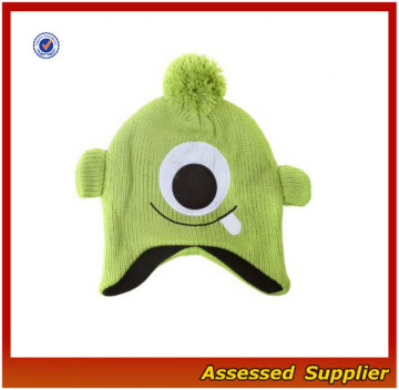 AL221/minion baby knitted hats patterns bulk knit hats baby funky knitted hat