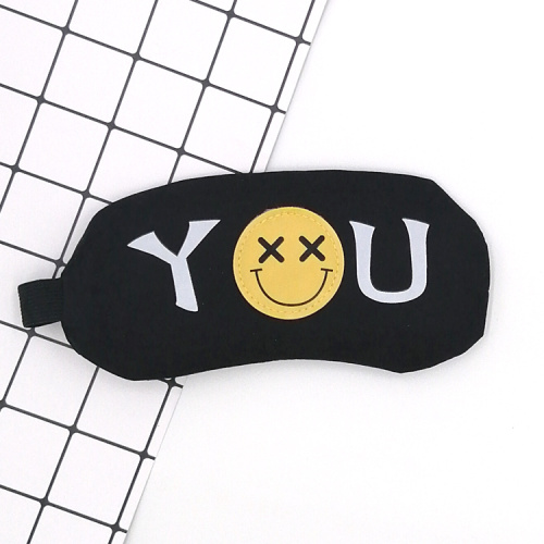 Cotton Eye Patch Custom emoji smile face eye patch Supplier