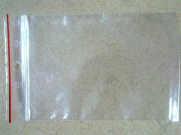 zip lock bag with recycle mark